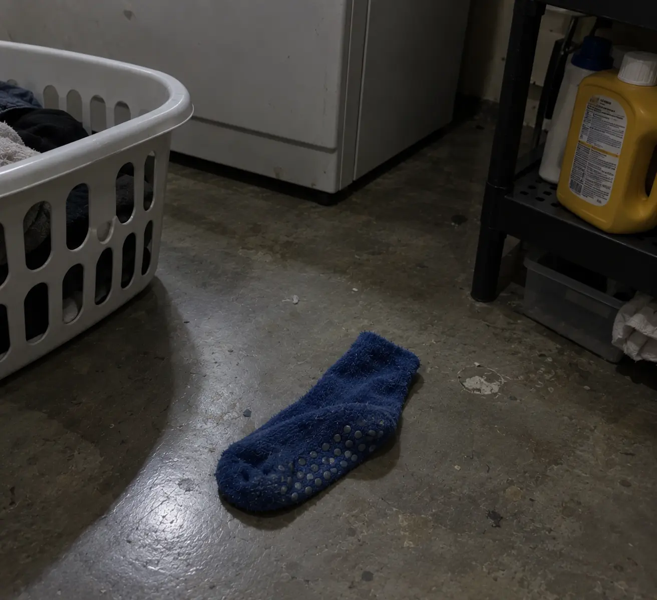 Captain Grip: Fleece, blue, rubber dots on the sole
