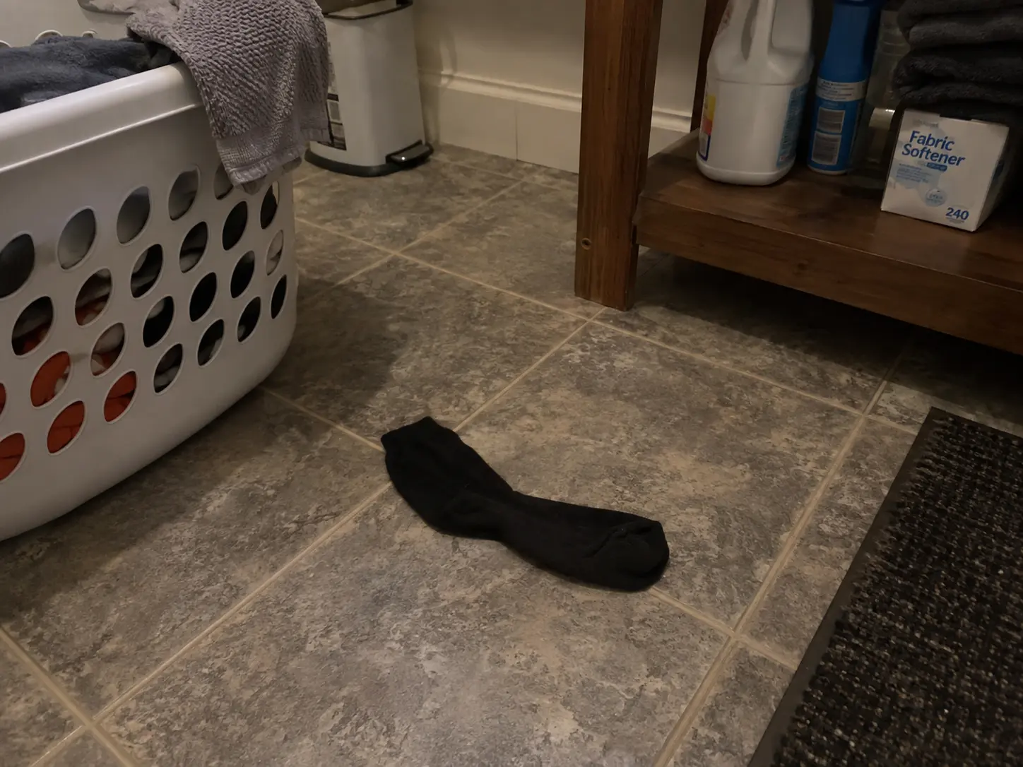 The Thin Black Dress Sock: Nylon blend, thin, black